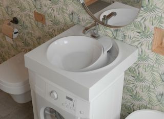 Раковина над стиральной машиной Stella Polar Киото 60см белый SP-00000796